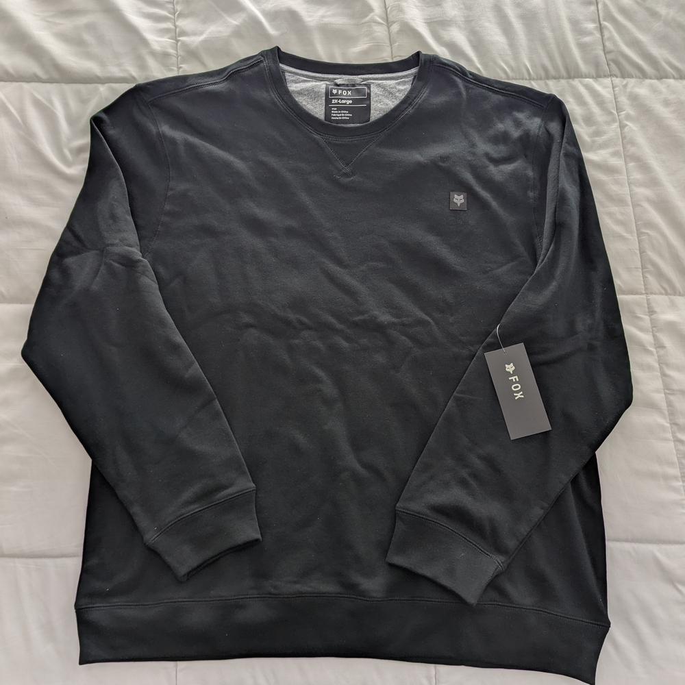 Fox Level Up Fleece Crewneck Sweatshirt Men's Black